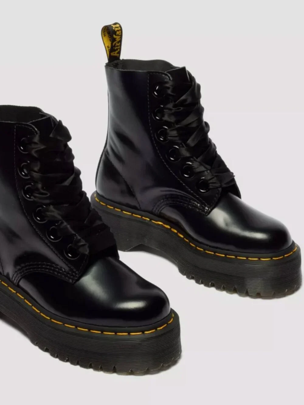 Dr. Martens Molly Leather Platform Boots (Like new!) - Picture 6 of 7